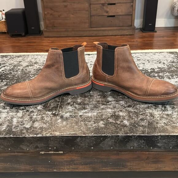 Mens Cole Haan Brown Leather York Chelsea Boot Size 9 - Picture 6 of 8